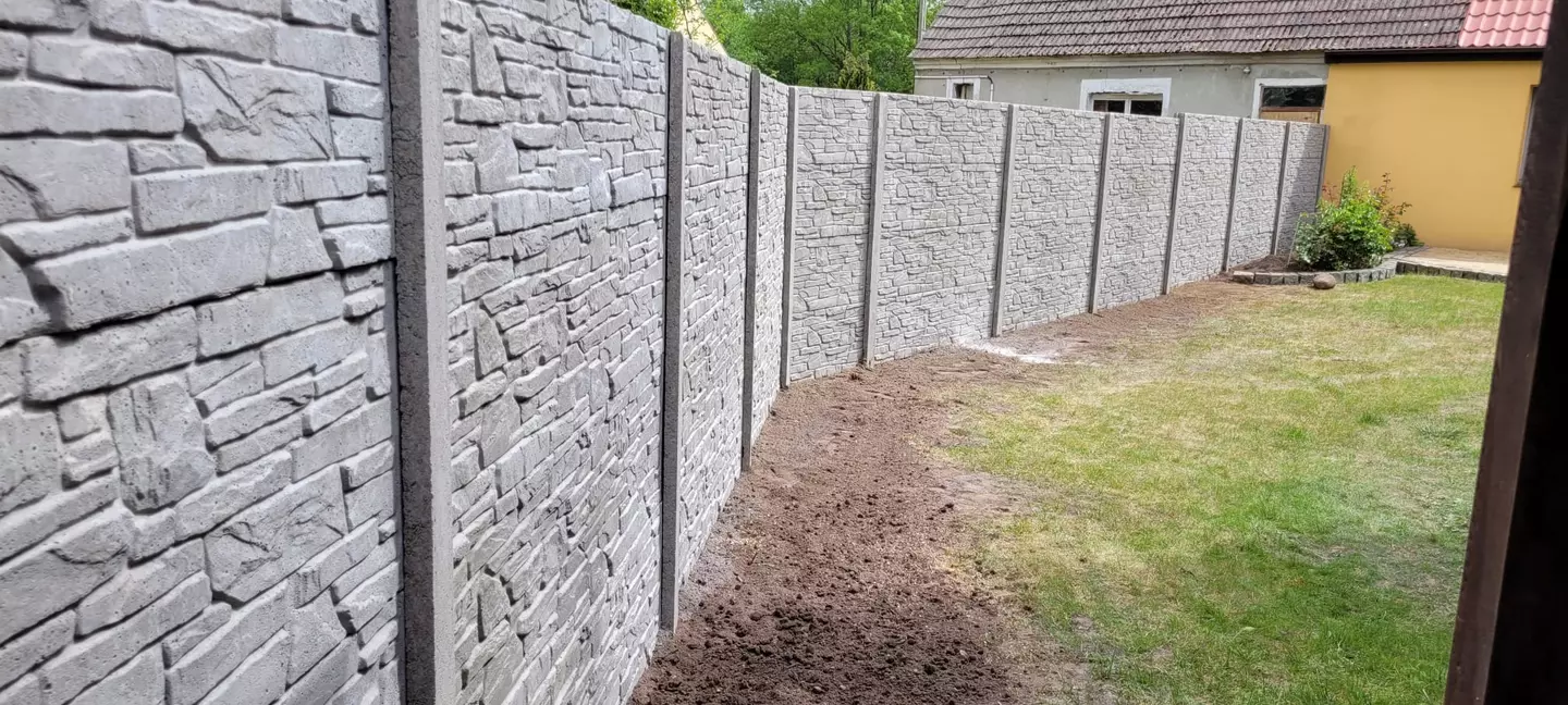 Ogrodzenie betonowe realizacja Walcz okolice Dragon Ogrodzenia zdjecie 16